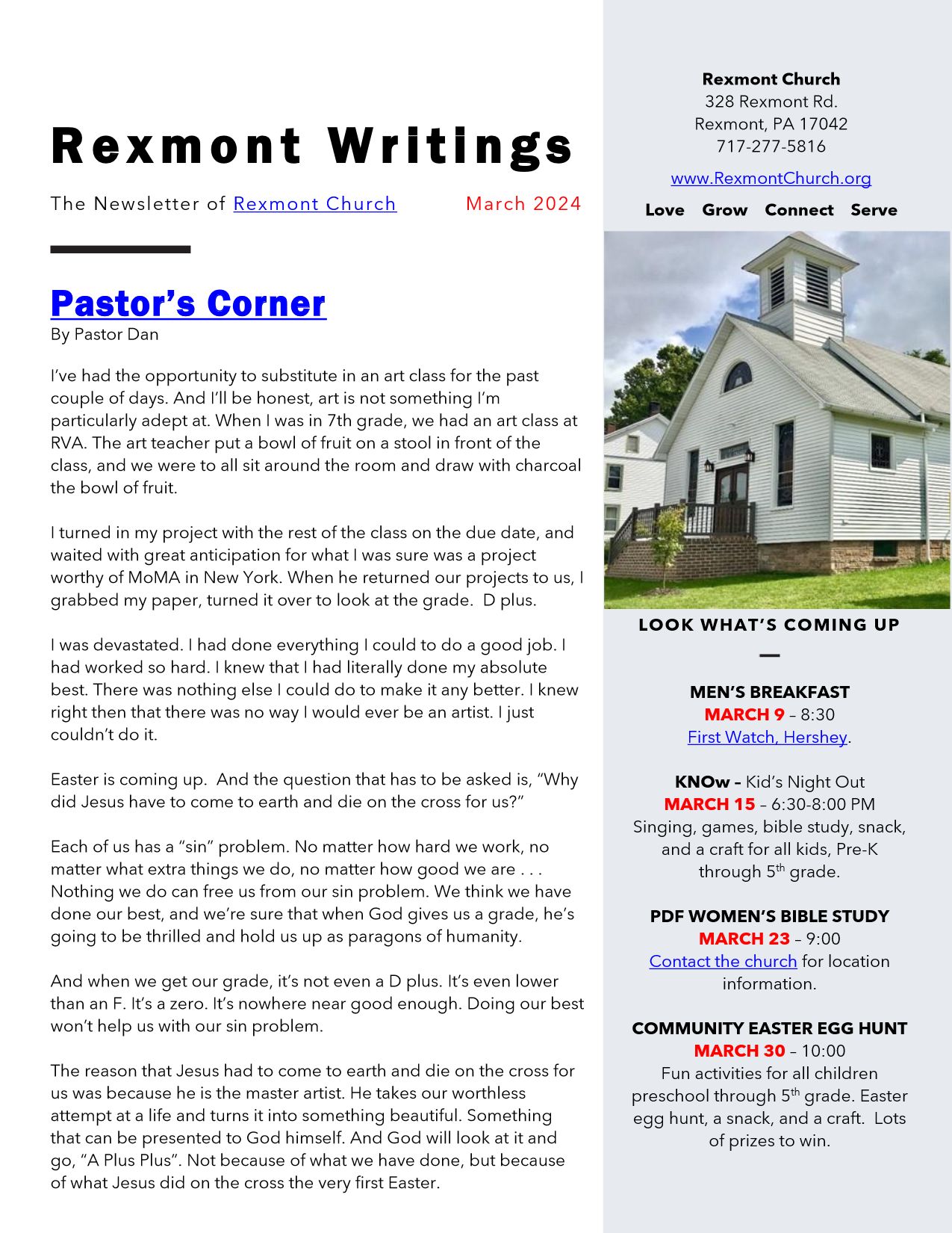 Rexmont Church Newsletter -- March 2024-1
