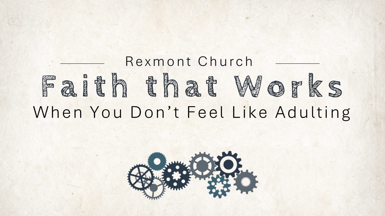 Faith That Works - Adulting Title Slide
